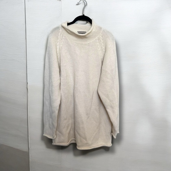 Vintage funnel neck oversized knit Sweater XL - Picture 2 of 5